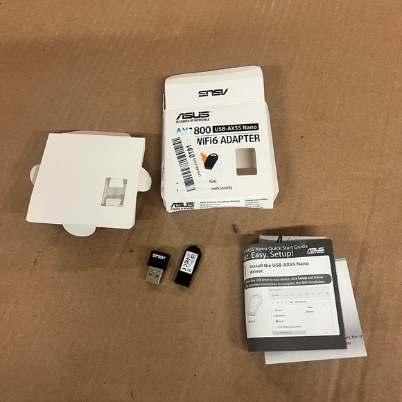 NEW ASUS AX1800 Dual Band WiFi 6 USB Adapter, WiFi 6, 802.11ax - Picture 2 of 4